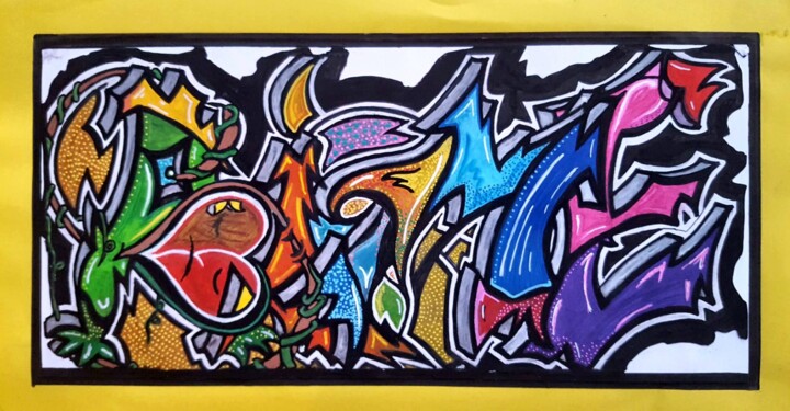 图画,  3.9x8.3 in 