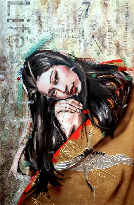 Omoide 绘画, 47.2x31.5 in
