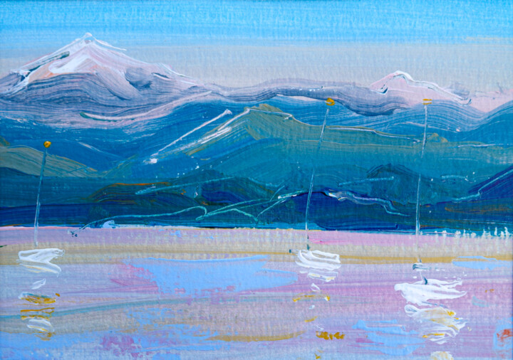 Pittura intitolato "One hour later - mo…" da Dina Aseeva, Opera d'arte originale, Acrilico