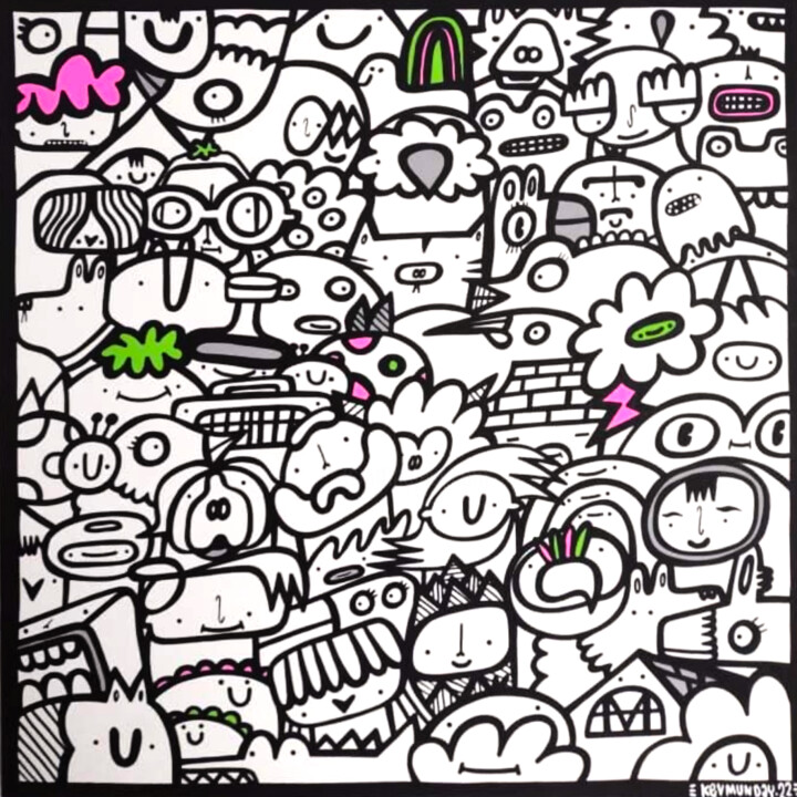 We're here for you 绘画, 35.4x35.4 in