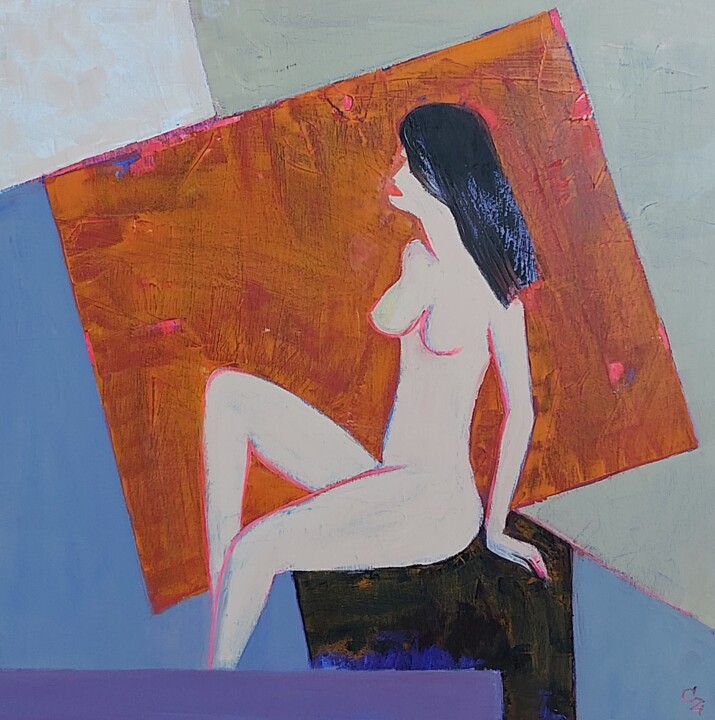 绘画,  27.6x27.6 in 