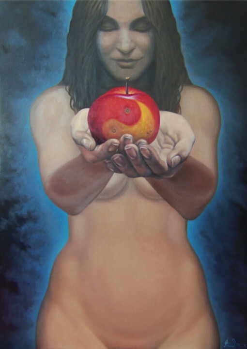 Eve 50x70cm, oil painting, ready to hang 绘画, 27.6x19.7 in