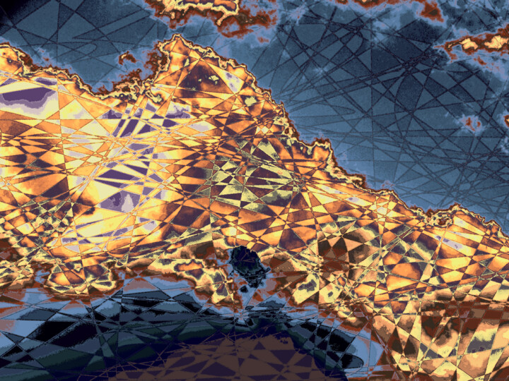 Digital Arts titled "Mostly Cloudy With…" by Ken Grzesik, Original Artwork, Manipulated Photography