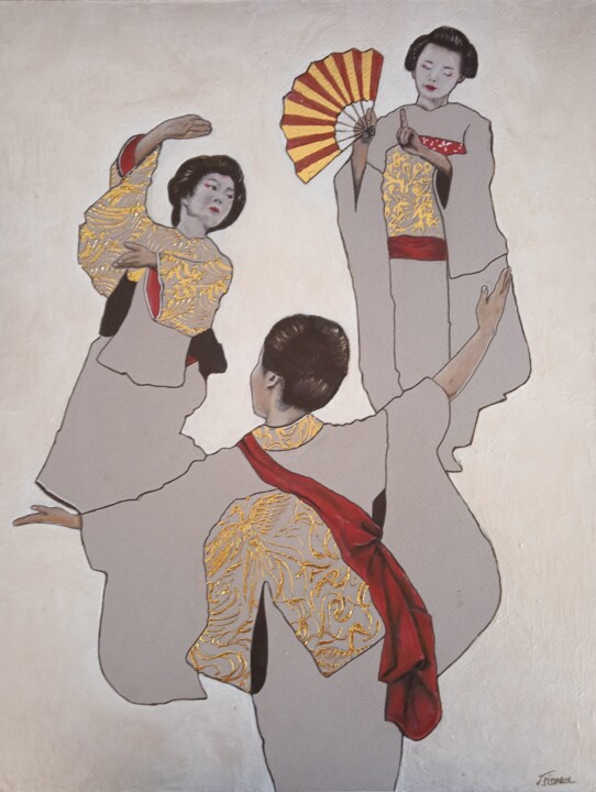 Les 3 âges 图画, 15.8x11.8 in