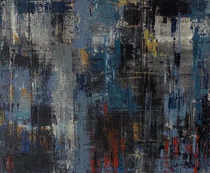 Painting titled "Overcast by Abhishe…" by Abhishek Deheriya, Original Artwork, Acrylic