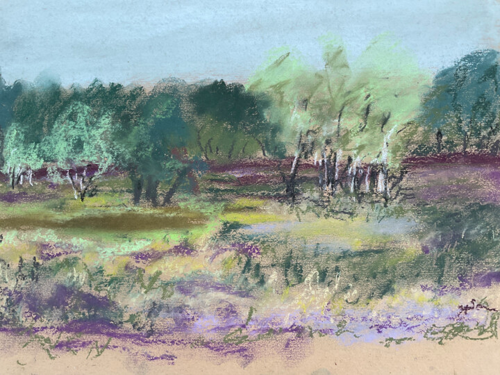 Heide-Landschaft II 绘画, 11.8x15.8 in