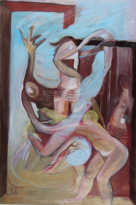 La valse a plein temps 그림, 39.4x27.6 in