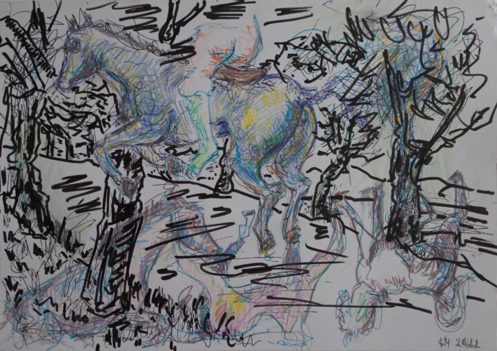 a4_4 / She began to collect puzzles - {$M} 图画, 8.3x11.4 in