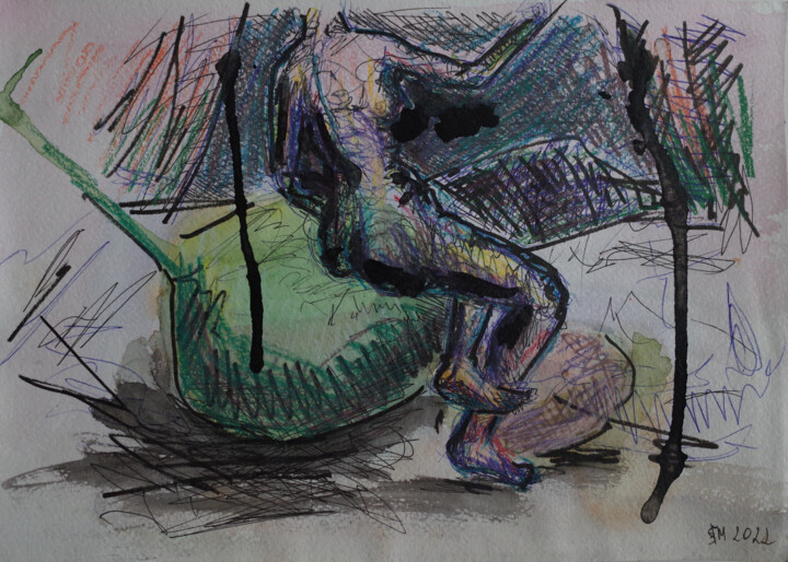 f43r / She began to collect puzzles - {$M} 图画, 8.3x11.4 in