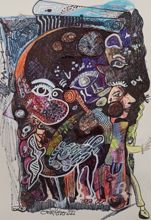 Hidden World 绘画, 11.7x8.3 in