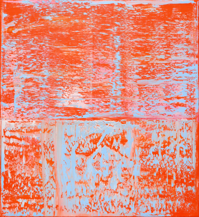 Painting titled "Composition №6" by Nataliia Sydorova, Original Artwork, Oil Mounted on Wood Stretcher frame