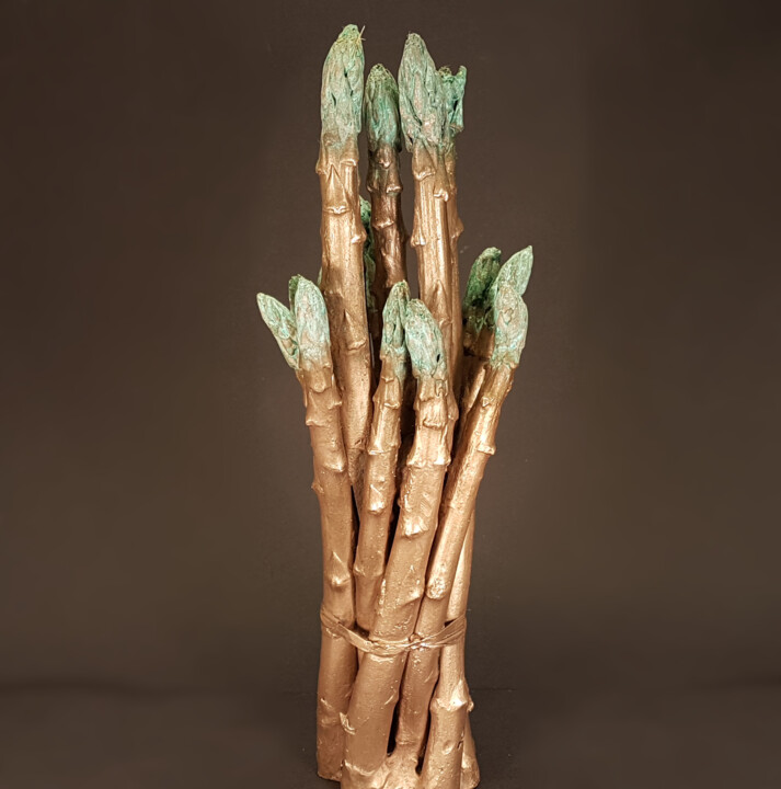 Sculpture titled "Fresh Green" by Wichert Van Engelen / Frozensteel.Nl, Original Artwork, Bronze