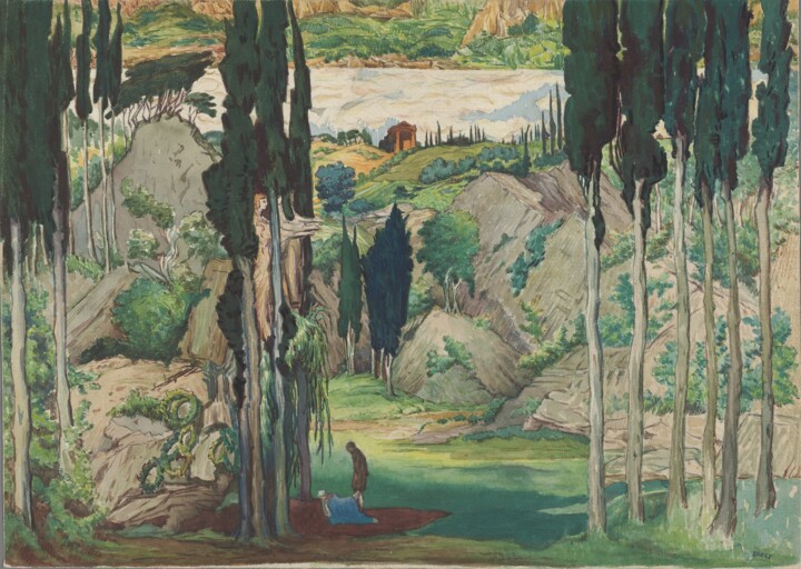 Daphnis et Chloé 绘画, 7.5x10.6 in
