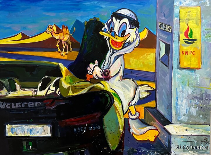 Donald on a trip 绘画, 23.6x31.5 in