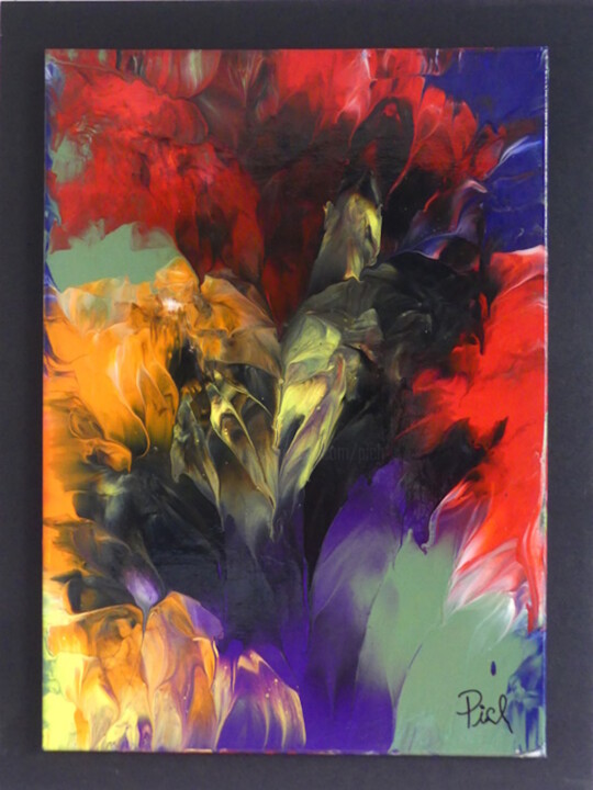 Peinture intitulée "Pich's magic abstra…" par Pich, Œuvre d'art originale, Acrylique Monté sur Autre panneau rigide
