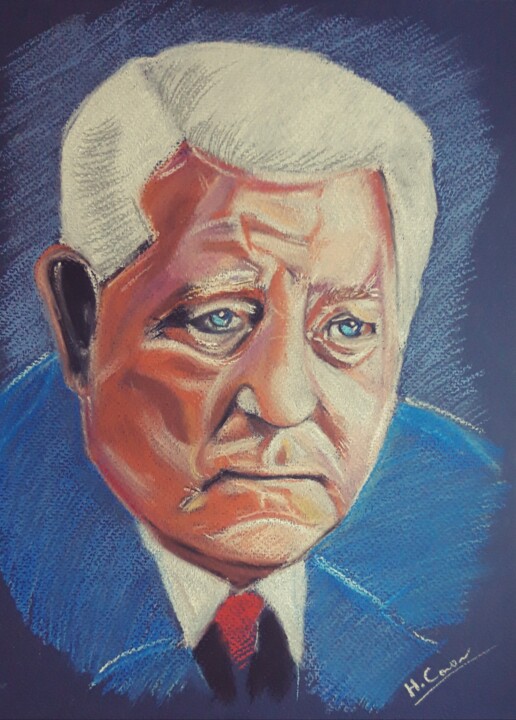 Jean Gabin 图画, 12x9 in