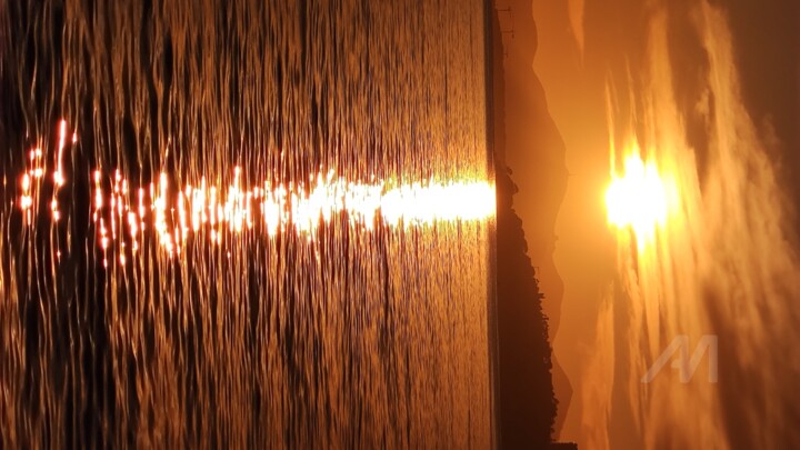 Photographie intitulée "Coucher à Antibes" par Patrice Le Gall, Œuvre d'art originale, Photographie non manipulée