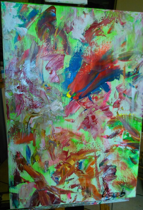 SOUDEUR DE CONTES DE FEES 绘画, 25.6x19.7 in