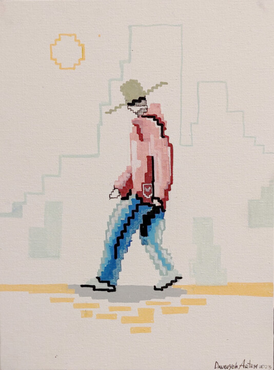 BBoy3 绘画, 9.5x7.1 in
