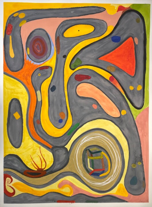 Two W 绘画, 29.9x22.1 in
