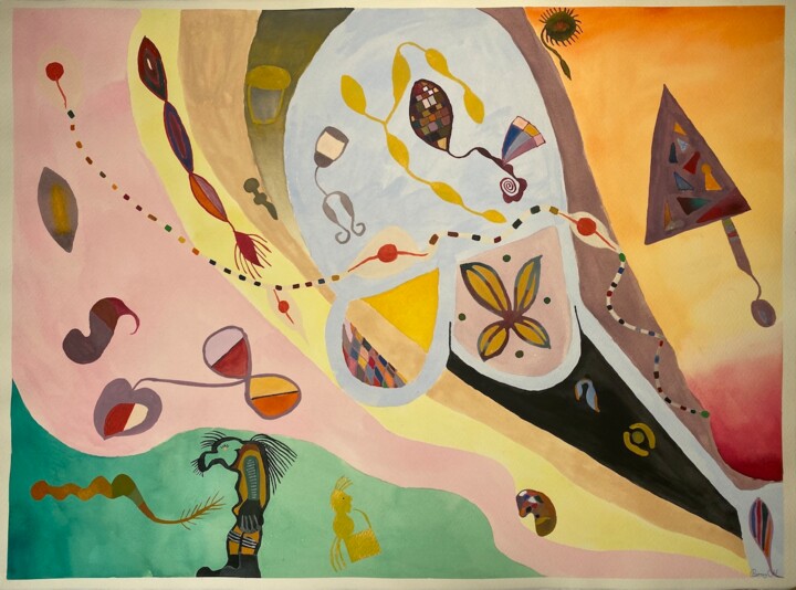 Ice cream too 绘画, 22.1x29.9 in