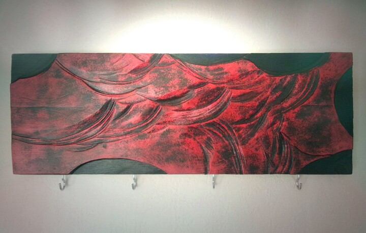 Porte clé mural design 雕塑, 7.5x20.9 in
