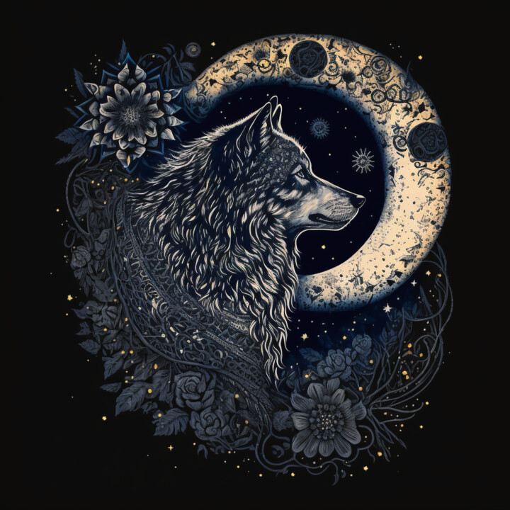 Wolf (4) 数字艺术