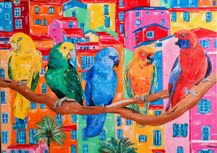 City Colors 绘画, 19.7x27.6 in