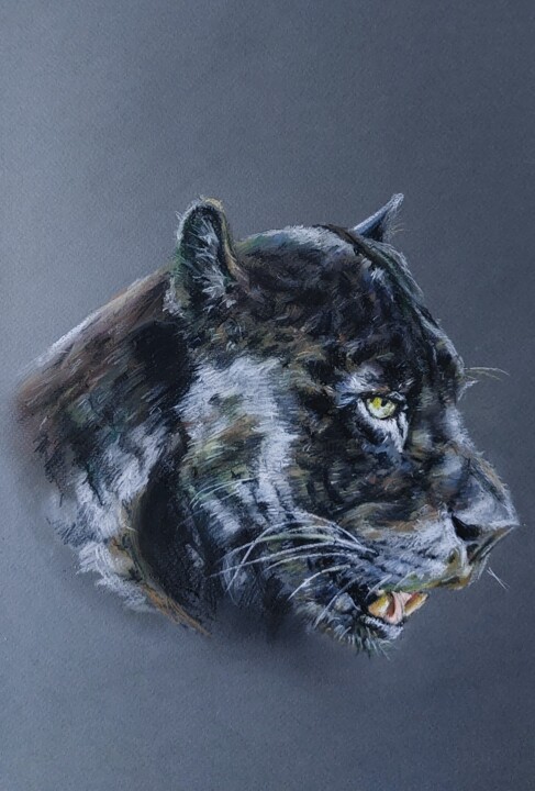 "Кошечка 绘画, 15.8x11.8 in