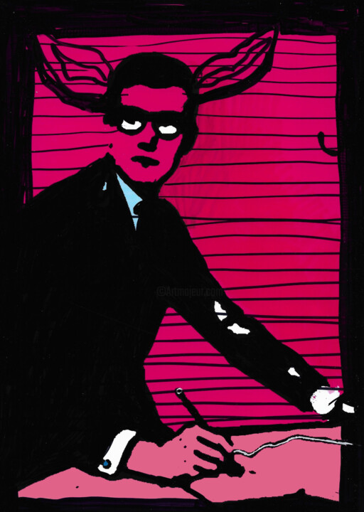 Yves Saint Laurent 绘画, 11.7x8.3 in