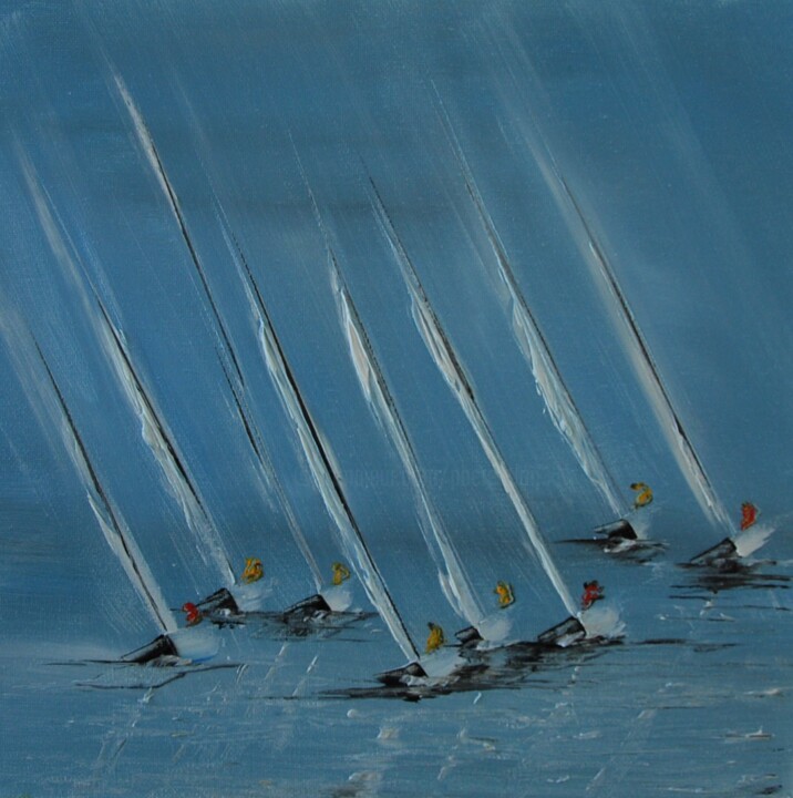 Régate N° 2233 绘画, 11.4x11.4 in