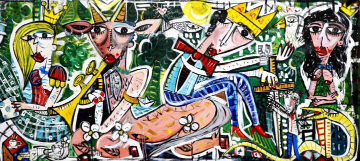 绘画,  35.4x78.7 in 