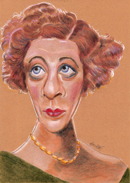 Fanny Brice 图画, 11.7x8.3 in