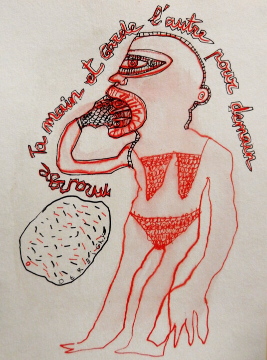 Mange ta main 2 图画, 12.6x9.5 in