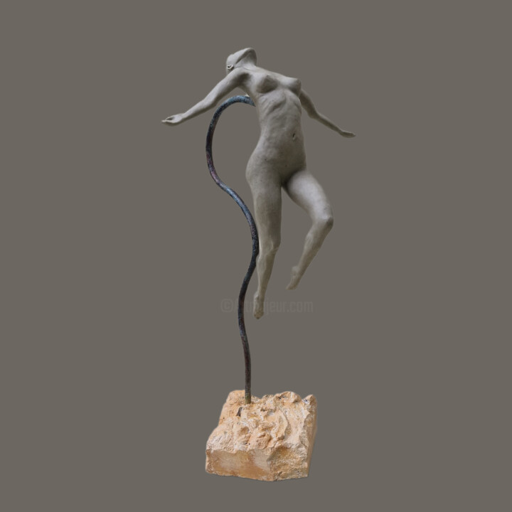 雕塑,  18.5x10.2 in 