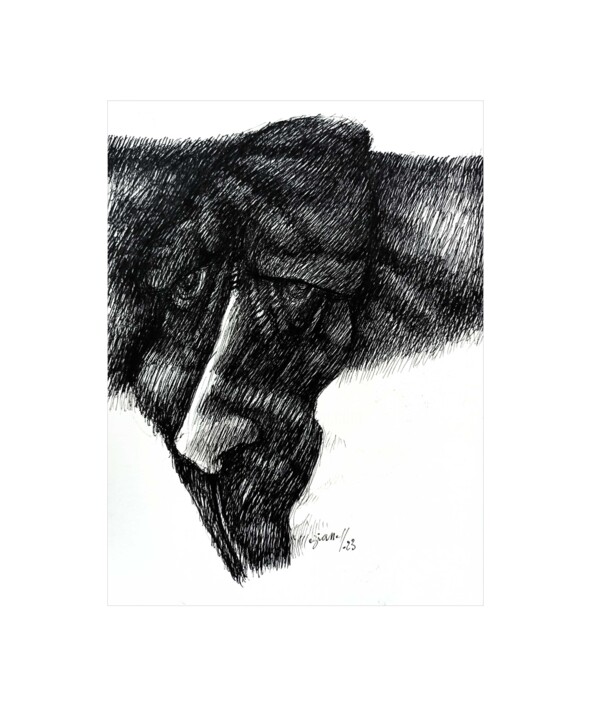 图画,  7.9x5.7 in 