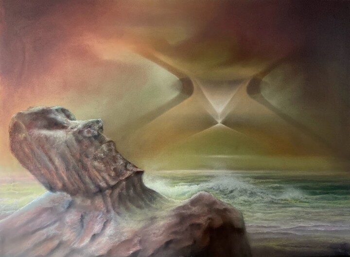 " Rêve éternel" 绘画, 23.6x31.5 in