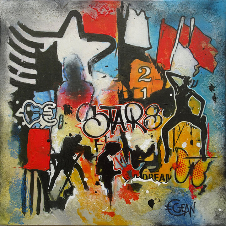DANSE AVEC LES STARS 绘画, 19.7x19.7 in