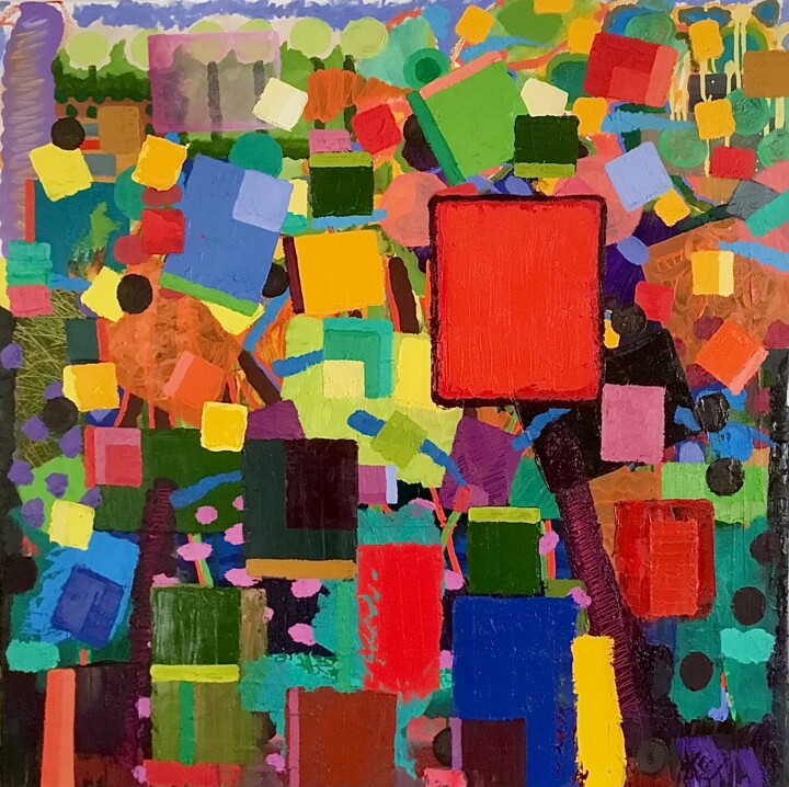 The Hub 绘画, 31.5x31.5 in