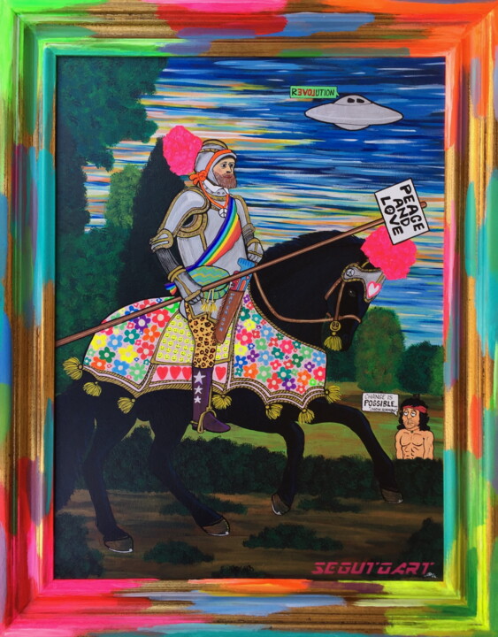 绘画 标题为“CHANGE IS POSSIBLE” 由Segutoart, 原创艺术品, 喷漆 安装在木板上
