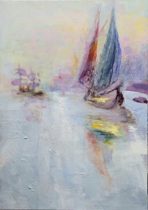 Entrée au port 绘画, 27.6x19.7 in