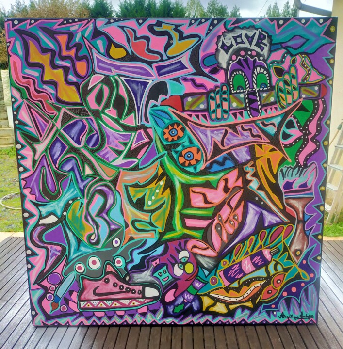 RUE ARTISTIQUE 绘画, 31.5x31.5 in
