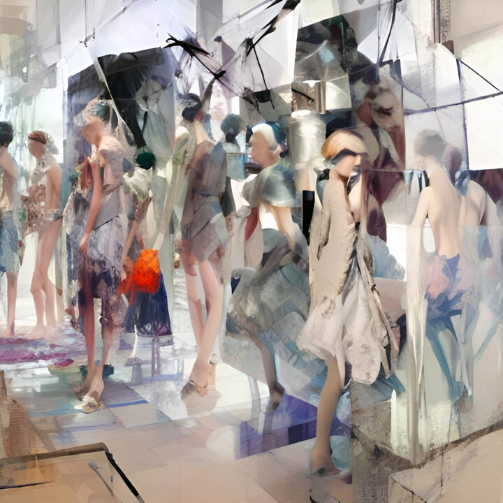 Escape From The Stage 绘画, 23.6x23.6 in