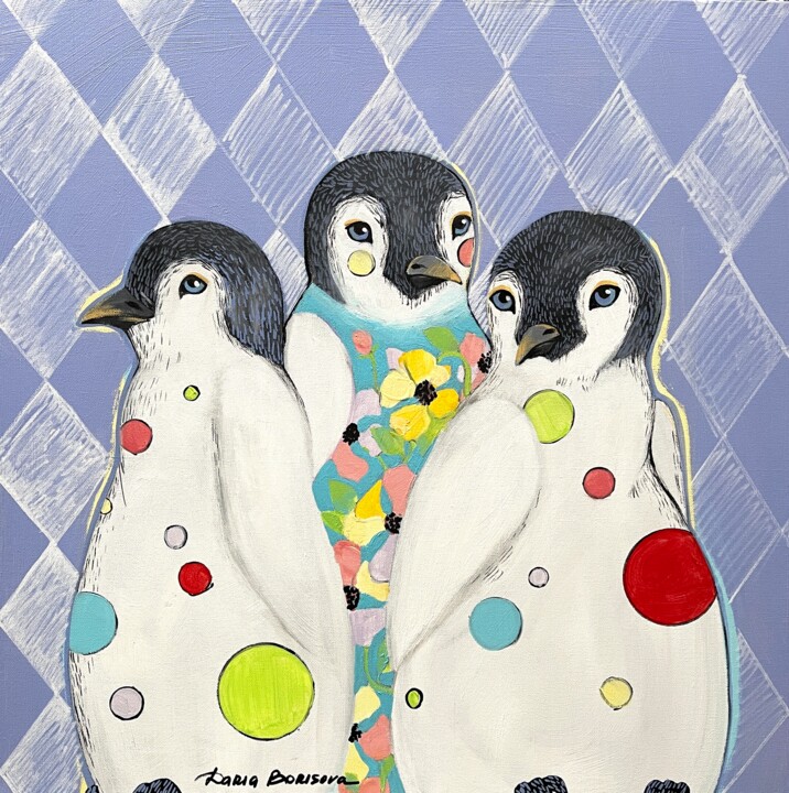 Friends 绘画, 24x24 in