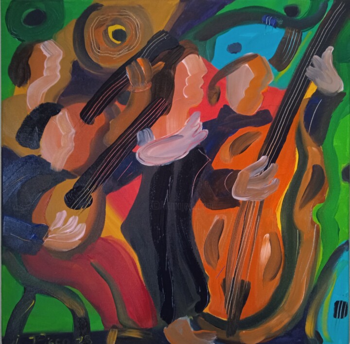 Fado na Ajuda 绘画, 19.7x19.7 in