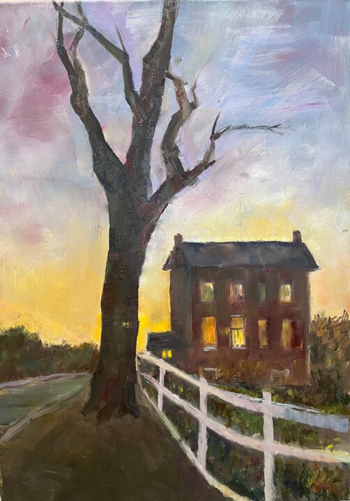 The farmhouse 绘画, 27.6x19.7 in