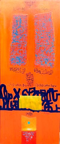 Peinture intitulée "Sans titre" par Michel Lienard, Œuvre d'art originale