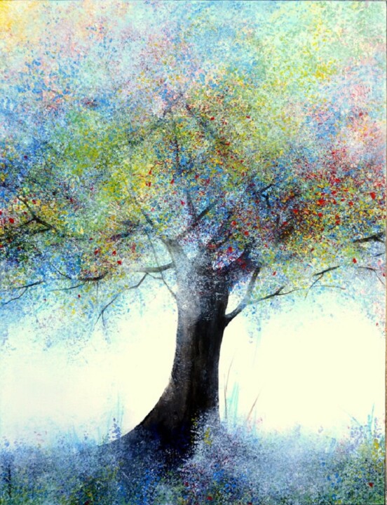 "A l'Ombre des Couleurs" 绘画, 45.3x35 in