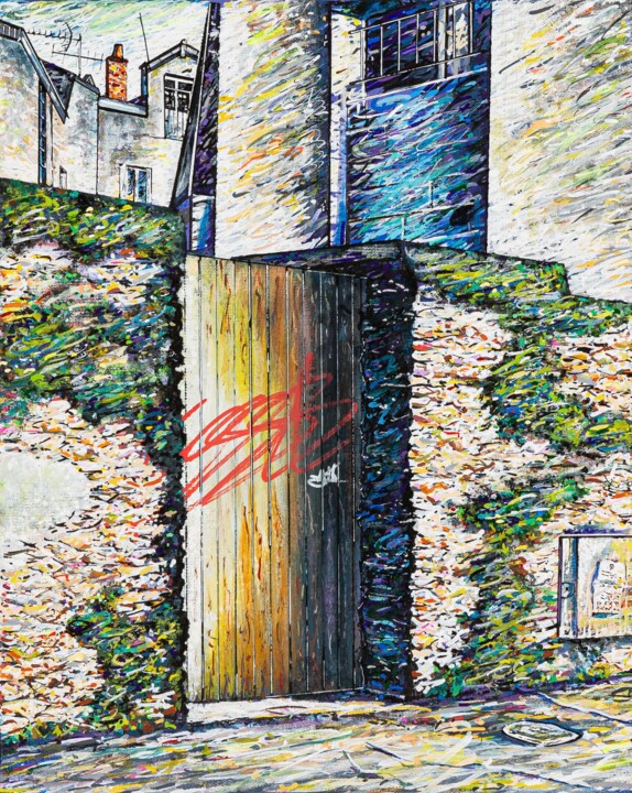 Tableau peinture artiste Sucé Sur Erdre 绘画, 16.1x13 in