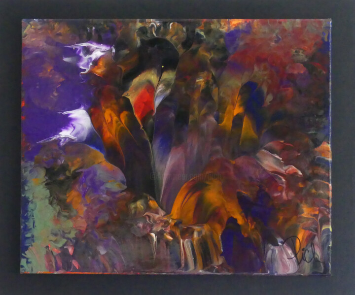 Peinture intitulée "Pich' s magic abstr…" par Pich, Œuvre d'art originale, Acrylique Monté sur Autre panneau rigide